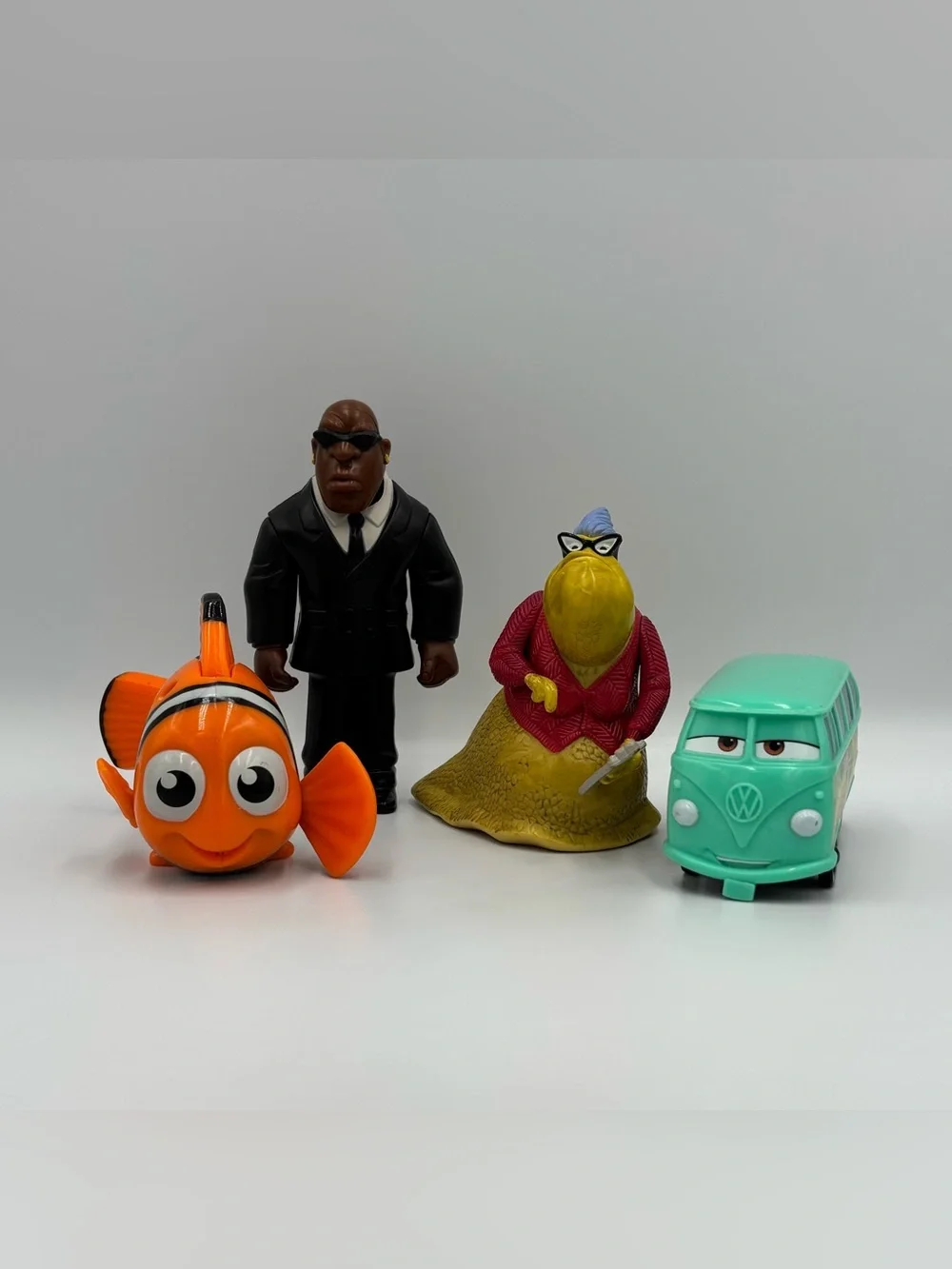 Disney Mcdonalds Toy Lot Finding Nemo Mr Bubbles Monsters Inc Roz Cars Fillmore
